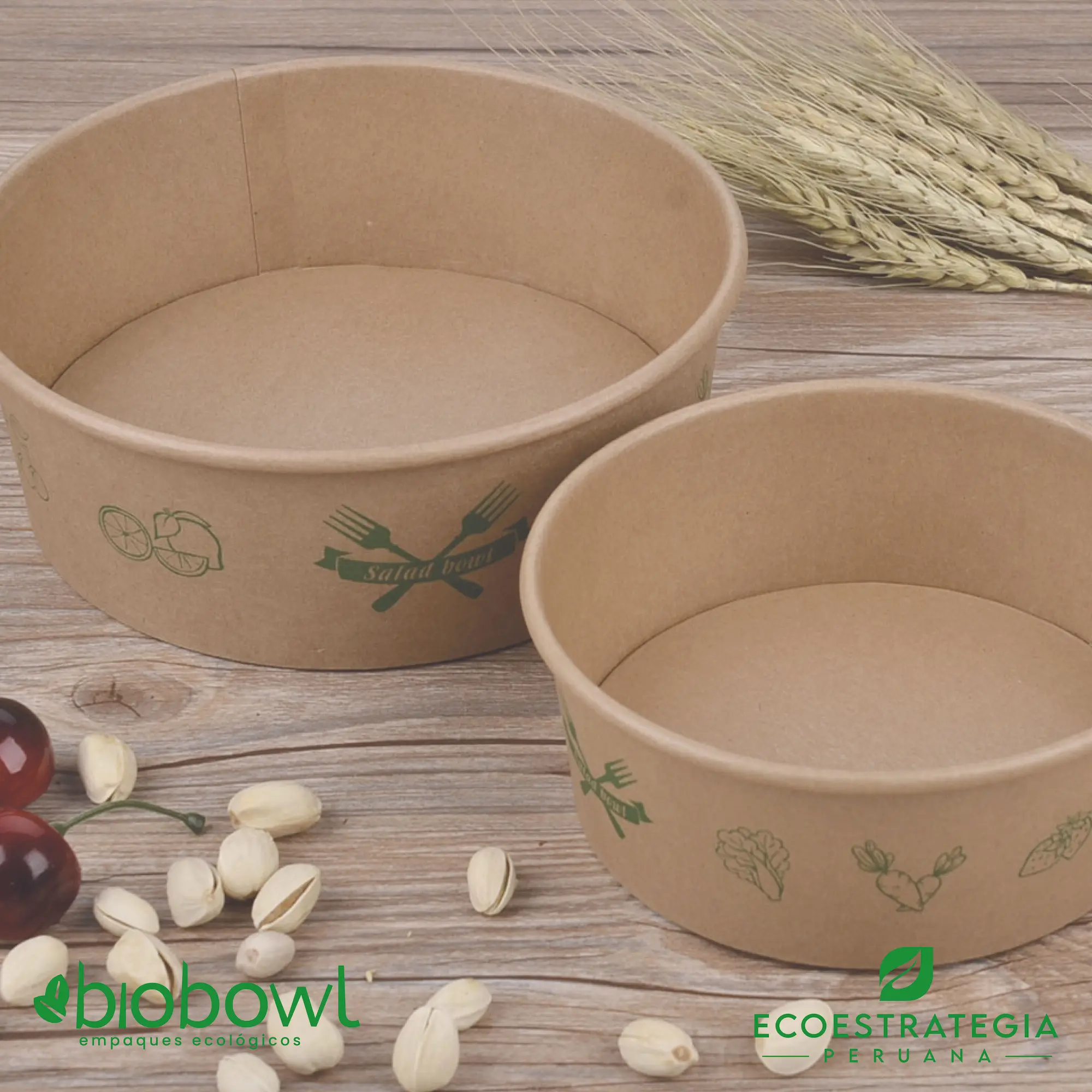 Esta bowl biodegradable de 1300 ml es a base de fibra de bambu. Envases descartables con gramaje ideal, cotiza tus empaques, platos y tapers para alimentos